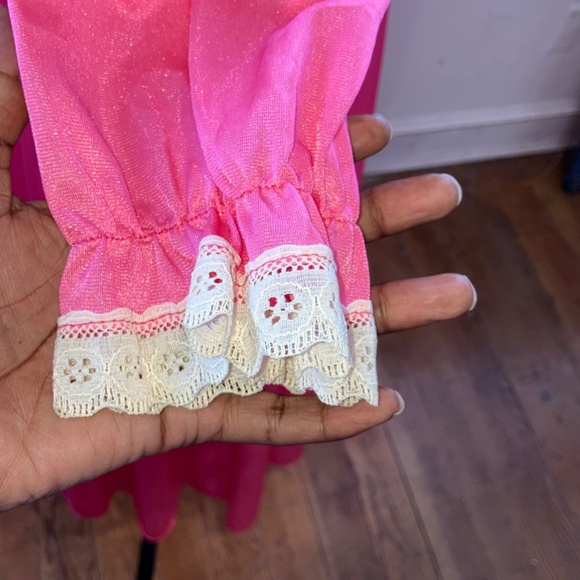 Vintage pink with lace robe - Picture 9 of 14
